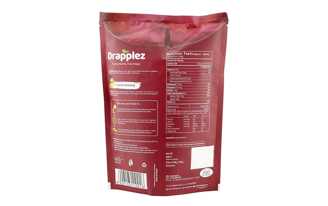 Drapplez Apple Chips Original Flavour    Pack  27.2 grams